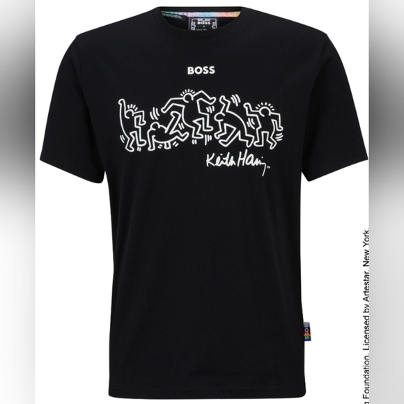 Hugo Boss X Keith Haring Unisex T-Shirt Size Large - Picture 4 of 13
